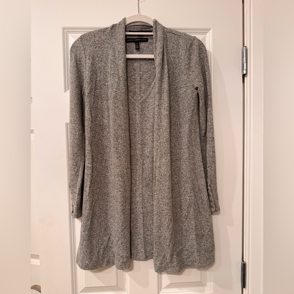 White House Black Market Heather Gray Cardigan & Matching Dress